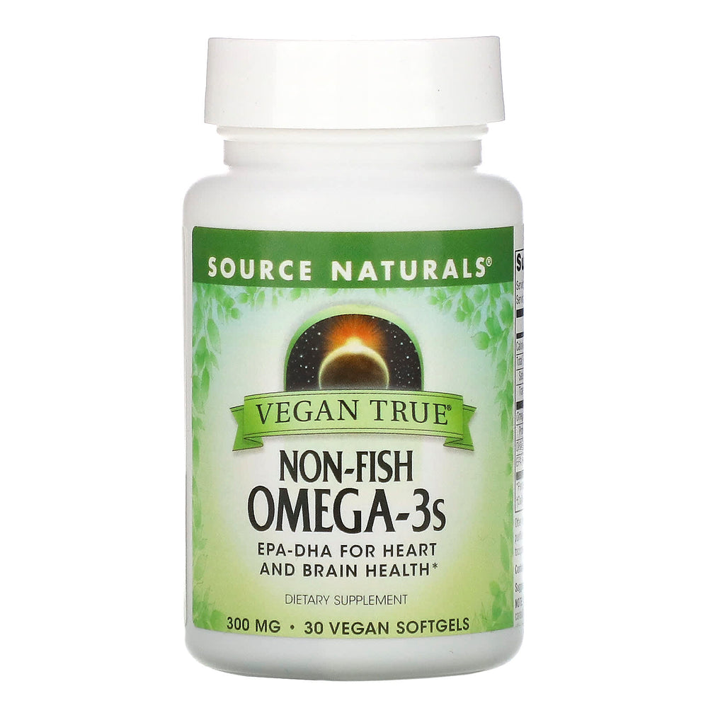 Source Naturals Vegan True Omega 3 Non-Fish, 30 Softgels - Source Naturals