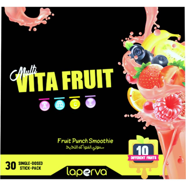 Laperva Multi Vita Fruit Punch, 30 Stick Packs - Laperva