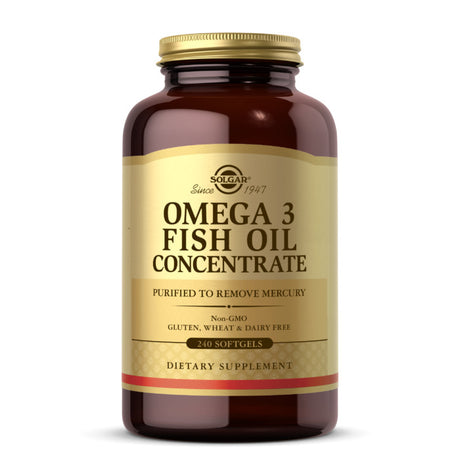 Solgar Omega-3 Fish Oil Concentrate, 240 Softgels - Solgar