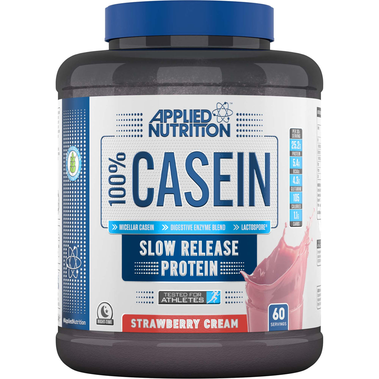 Strawberry Micellar Casein Protein, Applied Nutrition, 1.8 Kg - Applied Nutrition