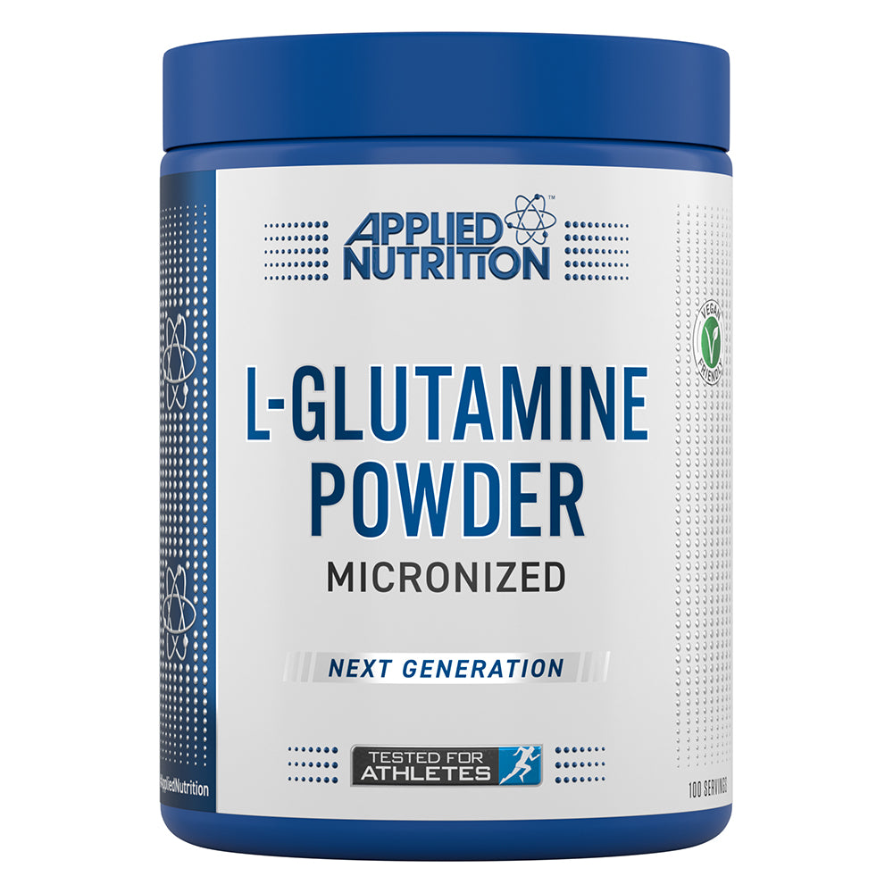 Micronized Unflavored L-Glutamine Powder, Applied Nutrition, 500 Gm - Applied Nutrition