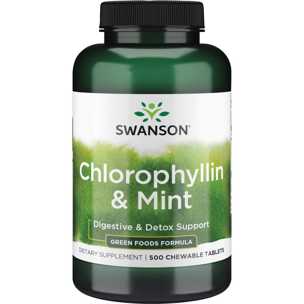 Swanson Chlorophyllin and Mint, 500 Chewable Tablets - Swanson