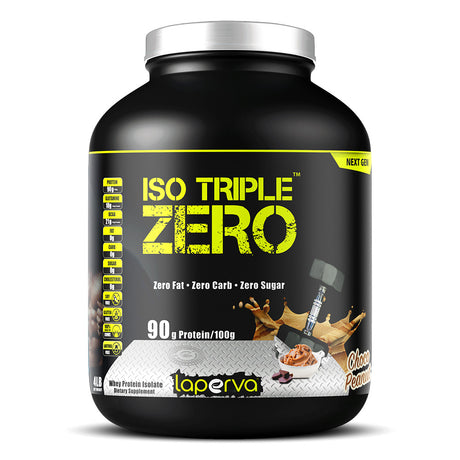 Laperva Iso Triple Zero Next Generation Whey Protein, Choco Peanut, 4 LB - Laperva