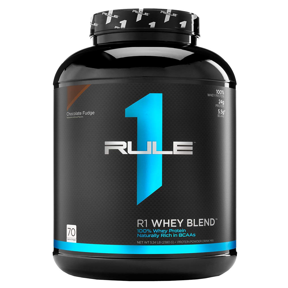 Rule 1 R1 Whey Blend, Chocolate Fudge, 5 LB - Rule 1