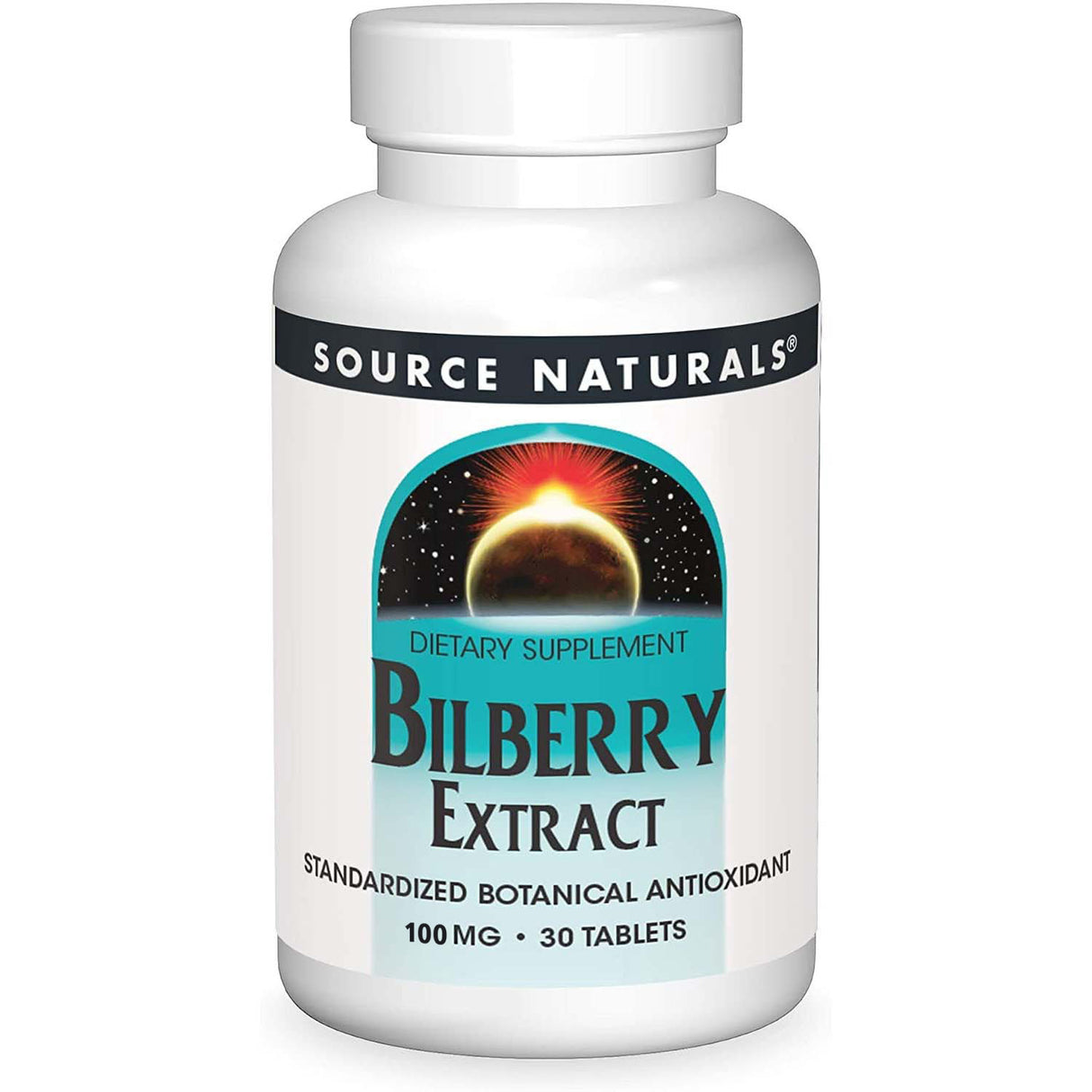 Bilberry Extract, 100 mg, 30 Tablets - Source Naturals - Source Naturals