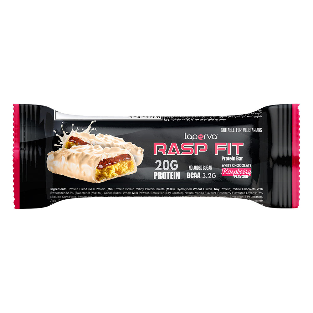 Laperva Rasp Fit Protein Bar, White Chocolate Raspberry, 1 Bar - Laperva