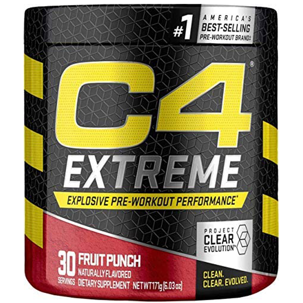 Cellucor C4 Extreme, Fruit Punch, 30 servings - Cellucor