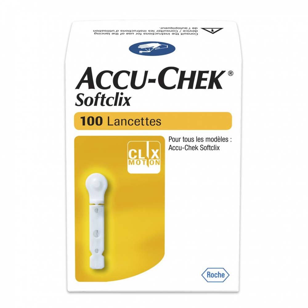 Accu-Chek Softclix, 100 Lancets - Accu-Chek