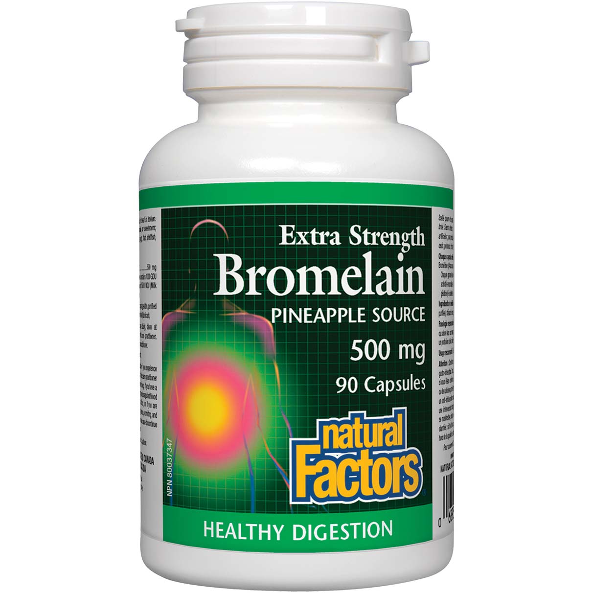 Natural Factors Bromelain, 500 mg, 90 Capsules - Natural Factors