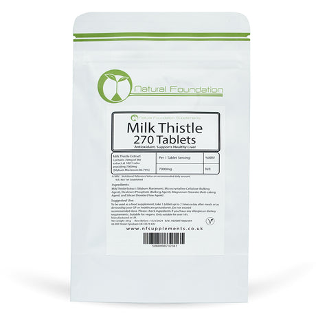 Natural Milk Thistle Foundation, 270 Tablets, 7000 mg - Natural Foundation