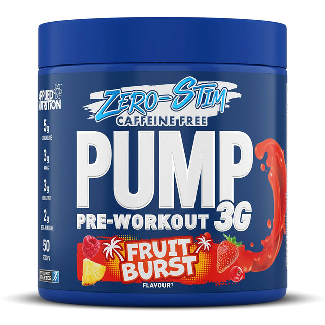 Applied Nutrition Pump 3G Zero Stimulant, Fruit Burst, 25 - Applied Nutrition