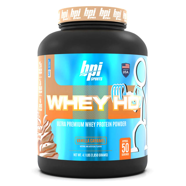 BPI Sports Whey HD, Vanilla Caramel, 4.1 Lb - bpi Sports