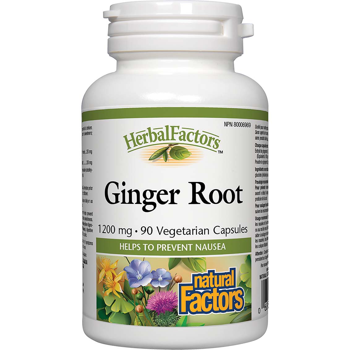 Natural Factors Ginger Root, 1200 mg, 90 Veggie Capsules - Natural Factors