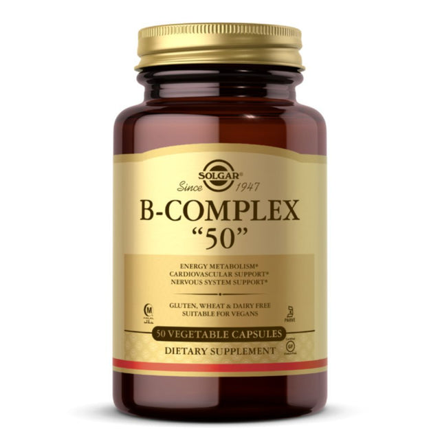 Solgar B-complex 50, 50 Vegetable Capsules - Solgar