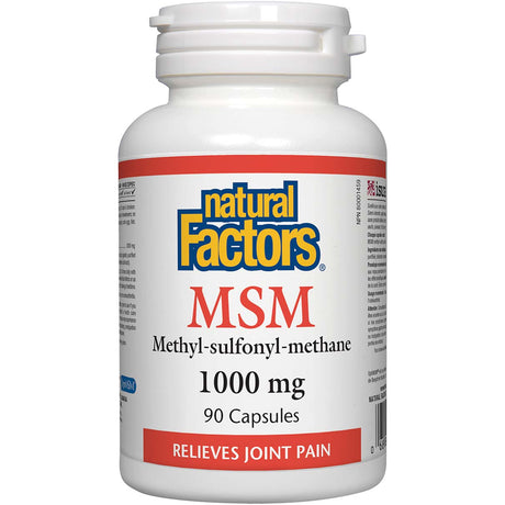 Natural Factors MSM, 1000 mg, 90 Capsules - Natural Factors