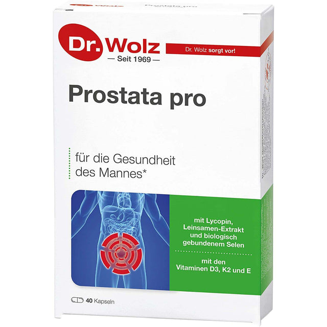 Dr Wolz Prostata Pro, 40 Capsules - Dr. Wolz