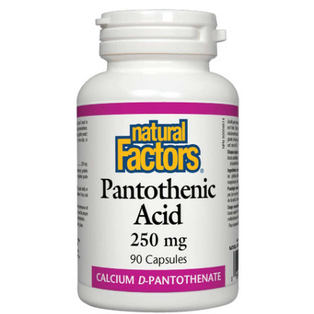 Pantothenic Acid, 250 mg, 90 Capsules - Natural Factors - Natural Factors