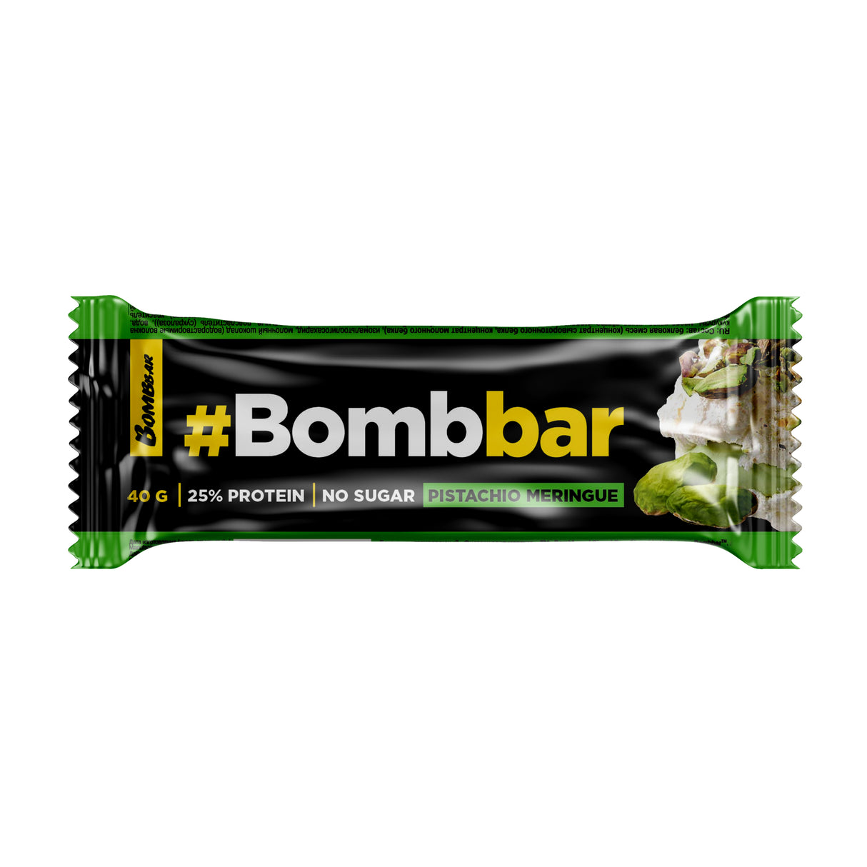 BombBar Protein Bar, Pistachio, 1 Bar - BombBar