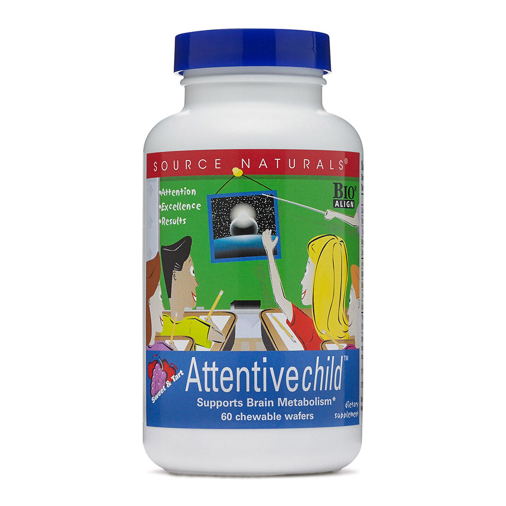 Attentive Child, 60 Chewable Wafers - Source Naturals - Source Naturals