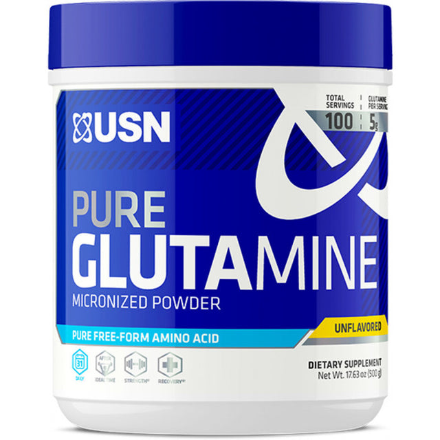 Pure Glutamine, Unflavored, 300 Gm, USN - USN