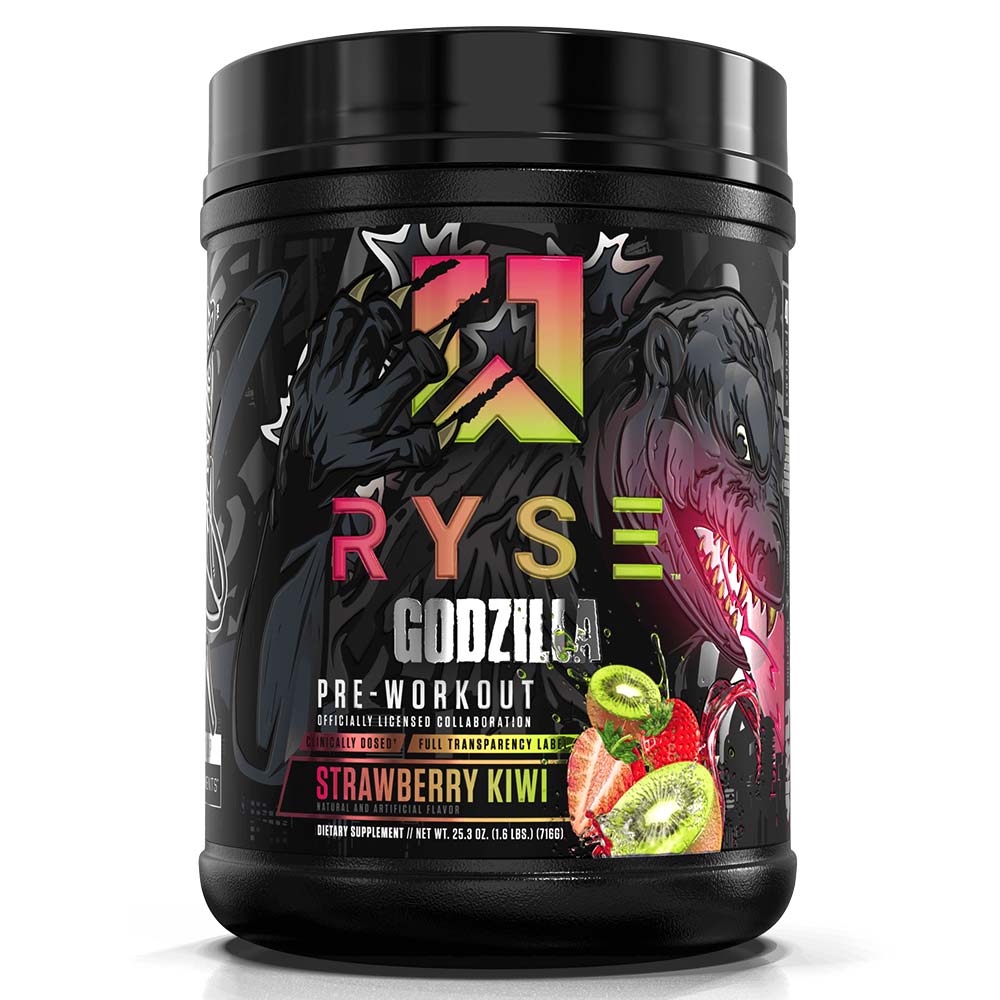 RYSE Godzilla Pre Workout, Strawberry Kiwi, 40 Servings - RYSE