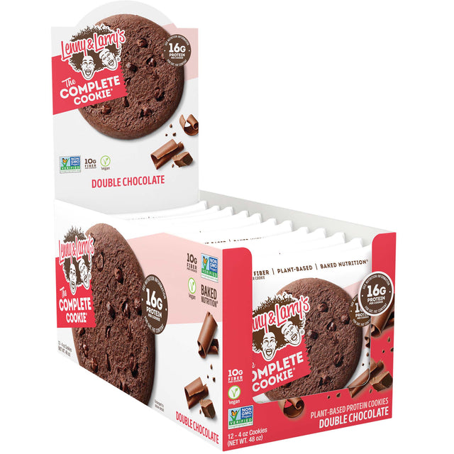 Box of 12 Pieces, Lenny & Larry’s Complete Cookies, Double Chocolate - Lenny & Larry’s