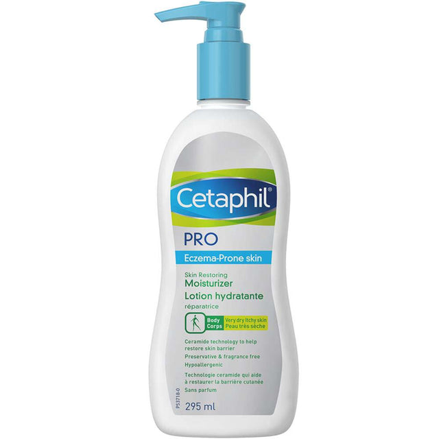 Cetaphil Pro Moisturizing Lotion for Eczema Prone Skin, 295 ML - Cetaphil