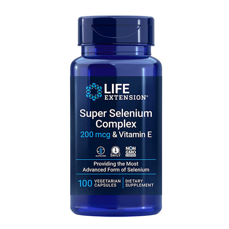 Super Selenium Complex Life Extension, 200 mcg, 100 Veggie Capsules - Life Extension