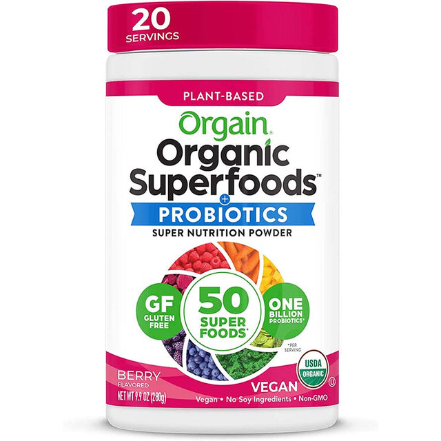 Orgain Organic Superfoods, Berry, 20 - Orgain