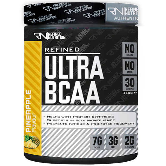 Refined Nutrition Ultra BCAA, Pineapple, 450 GM - Refined Nutrition