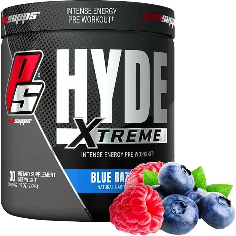 Pro Supps Hyde Xtreme, Blue Raz, 30 Servings - Pro Supps