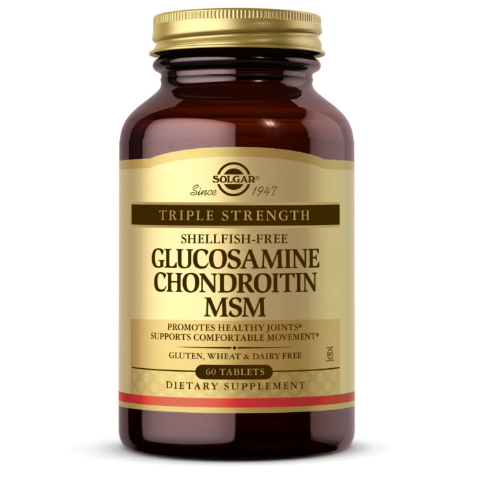 Solgar Triple Strength Glucosamine Chondroitin MSM (Shellfish-Free), 60 Tablets - Solgar