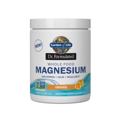 Garden of Life Dr. Formulated Magnesium Powder, Orange, 198 g - Garden Of Life