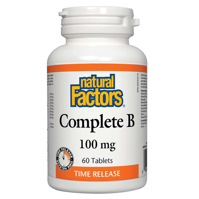 Complete B, 100 mg, 60 Tablets, Natural Factors - Natural Factors