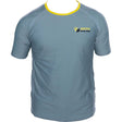 Premium Body Builder T-Shirt, M, Grey-Yellow - Body Builder