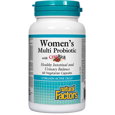 Women's Multi Probiotic, 12 Billion, 60 Veggie Capsules - Natural Factors - Natural Factors