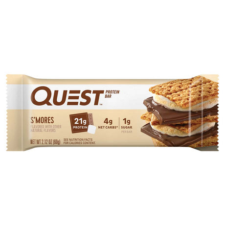 Quest Nutrition S'Mores Protein Bar, 1 Bar - Quest Nutrition