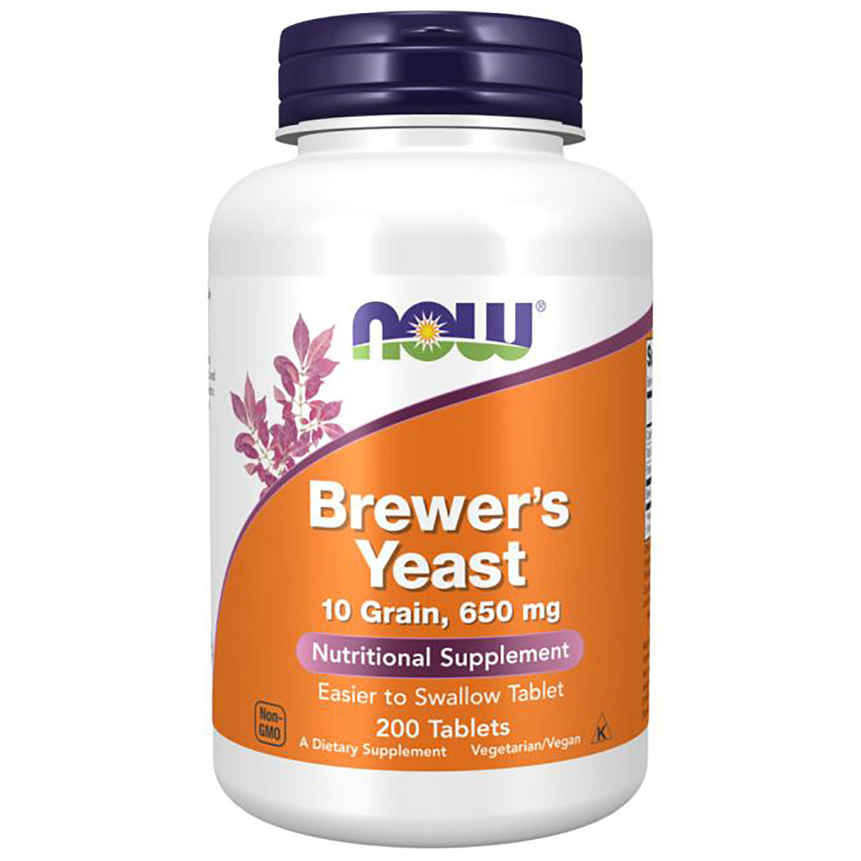 Now Brewers Yeast, 650 mg, 200 Tablets - Now