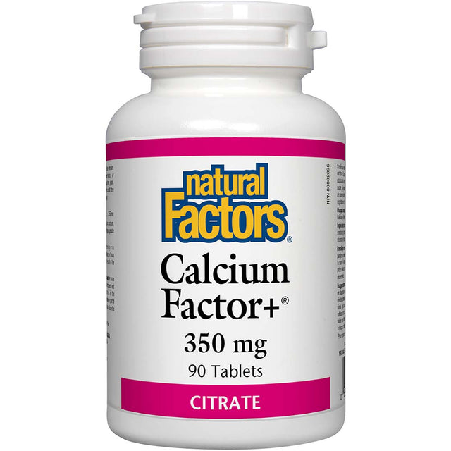 Natural Factors Calcium Factor, 350 mg, 60 Tablets - Natural Factors