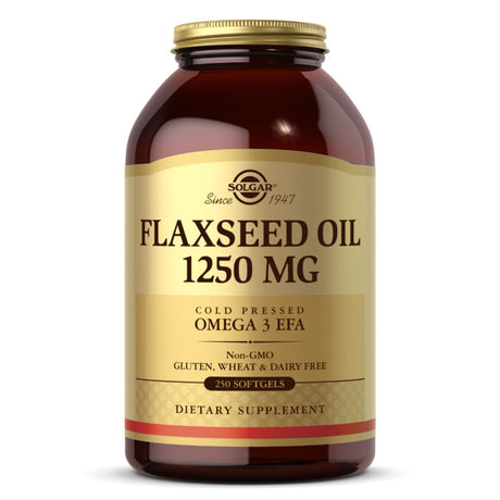 Solgar Flaxseed Oil, 1250 mg, 250 Softgels - Solgar