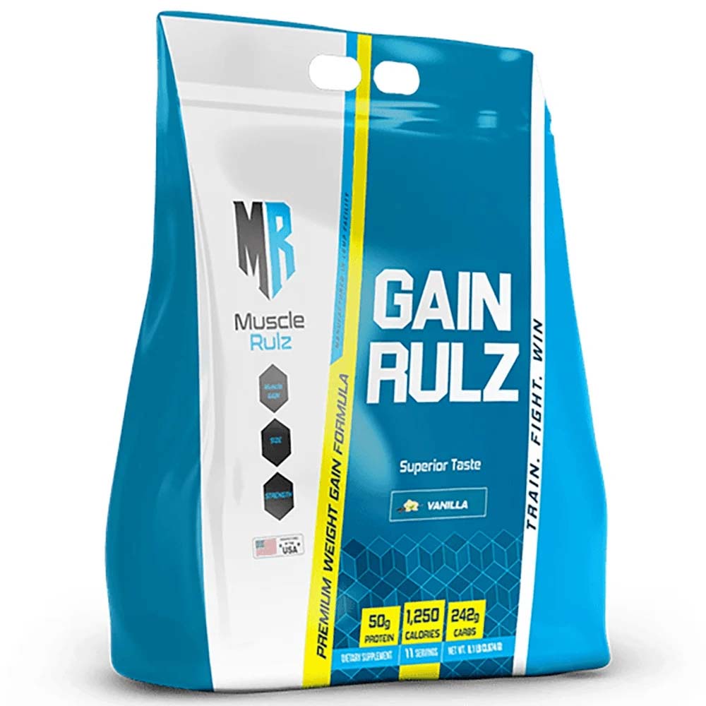 Muscle Rulz Gain Rulz, Vanilla, 8 LB - Muscle Rulz