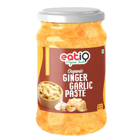 Organic Eatiq Foods Ginger Garlic Paste, 200 Gm - Eatiq Organic Food