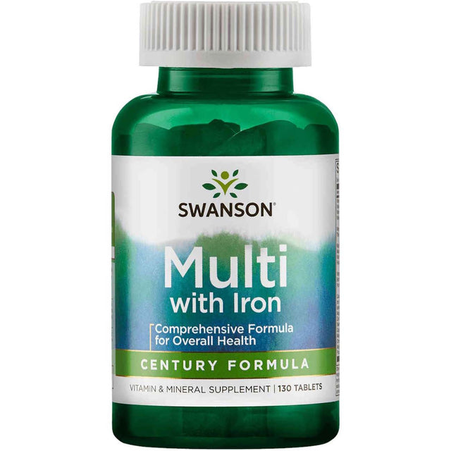 Swanson Century Formula Multi With Iron, 130 Tablets - Swanson