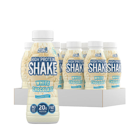 Box of 12 PCs Applied Nutrition High Protein Shake, White Chocolate, 330 ML - Applied Nutrition