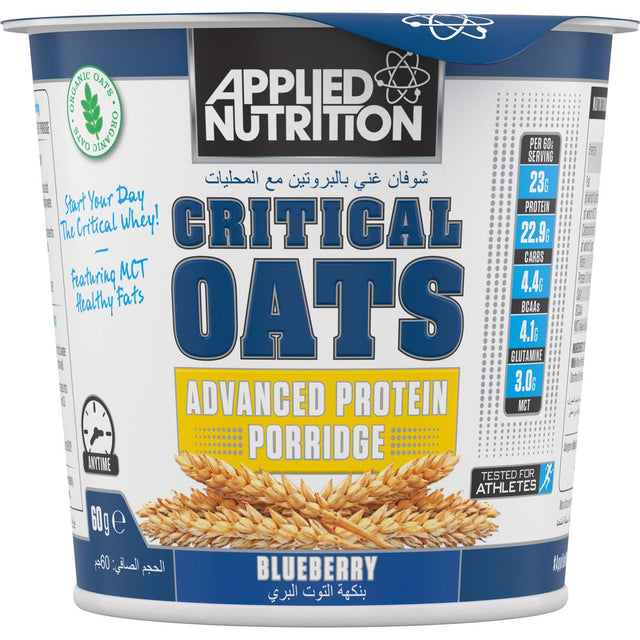 Applied Nutrition Critical Oats, Blueberry, 1 Piece - Applied Nutrition