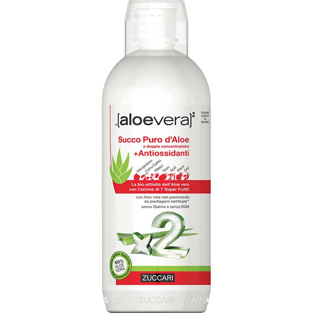 Pure Aloe Juice Plus Antioxidants, Zuccari, 1000 Ml - Zuccari