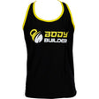 Premium Body Builder T-Shirt, Black & Yellow, L - Body Builder