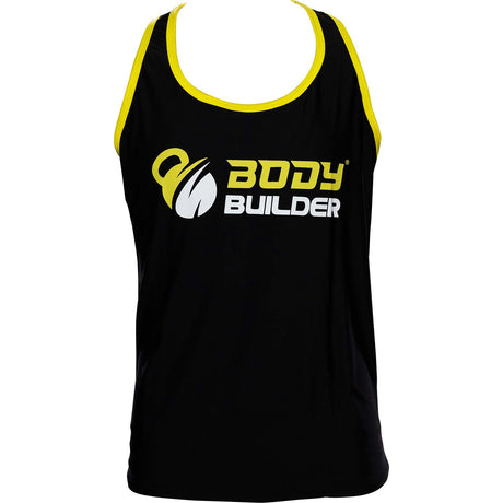 Premium Body Builder T-Shirt, XL, Black & Yellow - Body Builder