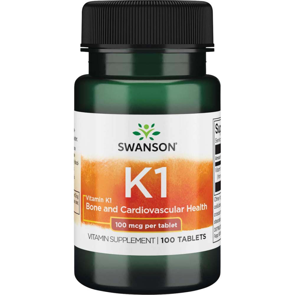 Swanson Vitamin K1, 100 Tablets, 100 mcg - Swanson