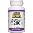 Mixed Vitamin E, 200 IU, 90 Softgels, Natural Factors - Natural Factors